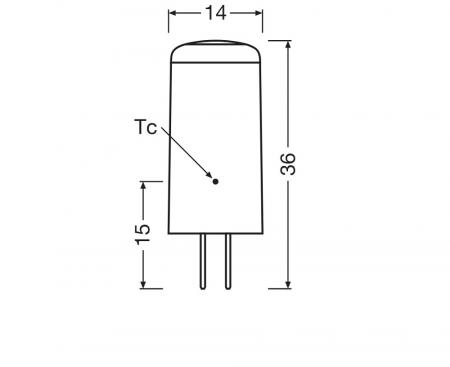 Osram GY6.35 LED Star PIN Stiftsockel Lampe 12V warmweiss 2,W wie 28W Niedervolt