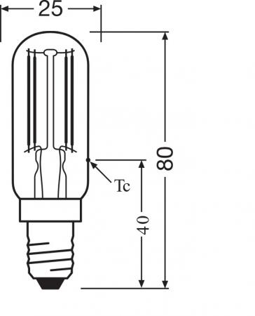 OSRAM E14 LED SPECIAL T26 Lampe 6,5W wie 55W warmweiß Kühlschrank