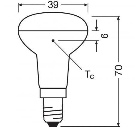OSRAM E14 STAR LED Reflektor Lampe R39 1,5W wie 25W warmweiß für Akzentbeleuchtung