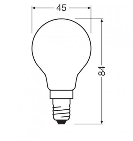 OSRAM E14 LED Leuchtmittel STAR RETROFIT matt 5,9W wie 60W warmweißes Licht