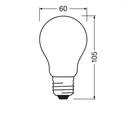 Doppelpack OSRAM E27 LED Lampe STAR RETROFIT matt 7,5W wie 75W neutralweißes Licht