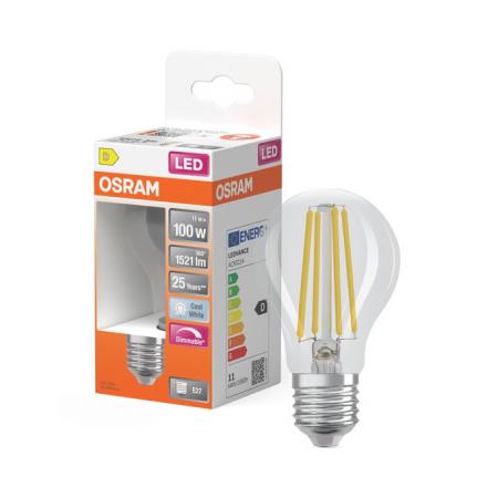 OSRAM Klare LED Superstar E27 Lampe dimmbar 12W wie 100W neutralweiß Bürolicht