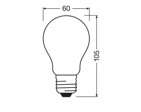 Doppelpack OSRAM E27 LED Lampen STAR RETROFIT matt 11W wie 100W neutralweißes Licht