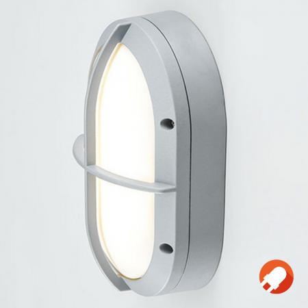 EVN LED Außenwand Lampe grau IP54 12W 3000K mit Stoßschutz