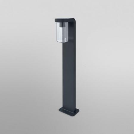 80cm Osram Wegeleuchte modern stilvoll hoch Aluminium Anthrazit klarer Glaszylinder von LEDVANCE