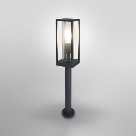 Laternenförmige Wegeleuchte FRAME 60cm hoch Anthrazit klares Glas von Osram