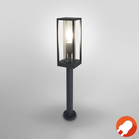 Laternenförmige Wegeleuchte FRAME 60cm hoch Anthrazit klares Glas von Osram