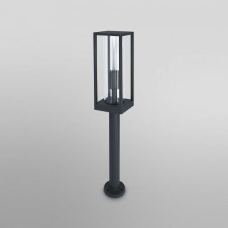 Laternenförmige Wegeleuchte FRAME 60cm hoch Anthrazit klares Glas von Osram
