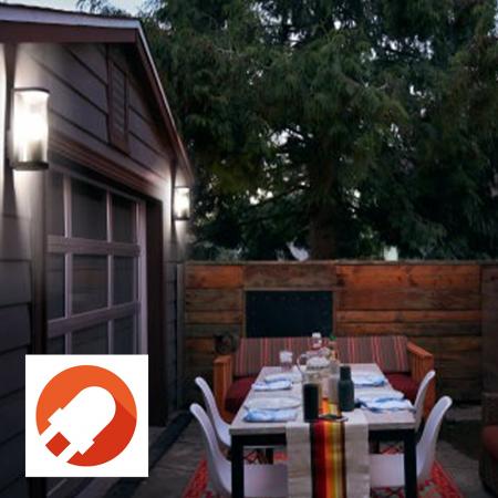 OSRAM  TUBULAR Außenwandleuchte Anthrazit Alu klarer röhrenförmiger Glaszylinder