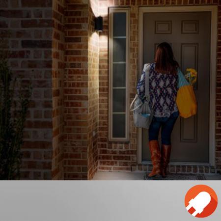 OSRAM  Zweiseitg leuchtende BEAM Wandlampe aussen dunkelgrau