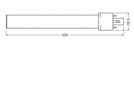 OSRAM DULUX S 11 LED 2Pin G23 6W wie 11W 4000K neutralweißes Licht EM für KVG/VVG