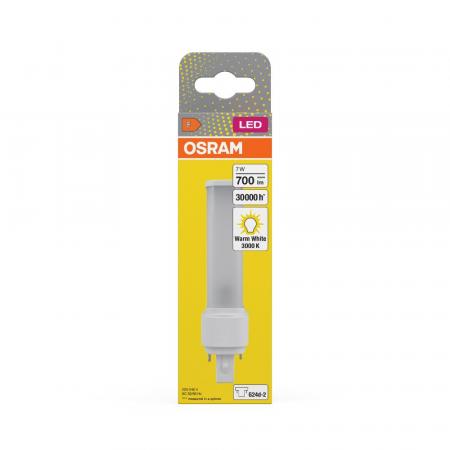 Osram Dulux D18 LED Kompaltlampe 2Pin G24d-2 3000K warmweiß KVG/VVG Ersatz 7W wie 18W