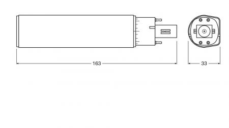 OSRAM DULUX G24q-3 LED HF & AC Kompaktlampe 10 W wie 26W 4000K neutralweißes Licht EVG