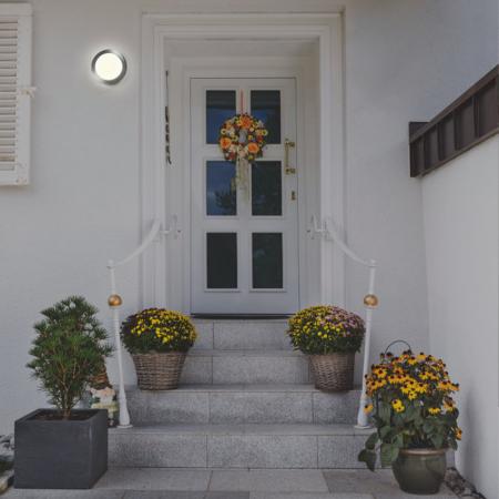 Osram ENDURA STYLE DISC Außenwandleuchte Silber