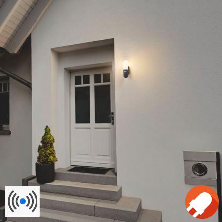 OSRAM SMART+ WiFi Wandleuchte mit Kamera Lautsprecher Sensor für Eingang und Terrasse