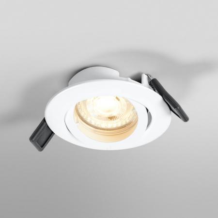 OSRAM Einbauleuchte mit Twist Lock schwenkbar mit warmweißem Licht - Rahmen aus lackiertem Metall mit auswechselbarer Osram GU10 LED