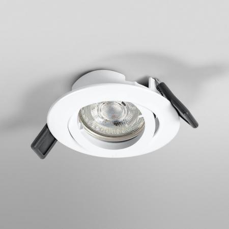 OSRAM Einbauleuchte mit Twist Lock schwenkbar mit warmweißem Licht - Rahmen aus lackiertem Metall mit auswechselbarer Osram GU10 LED