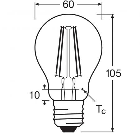 OSRAM E27 LED SUPERSTAR PLUS HD LIGHTING Leuchtmittel klar dimmbar 5,8W wie 60W warmweißes Licht 2700K 90 Ra hohe Farbwiedergabe