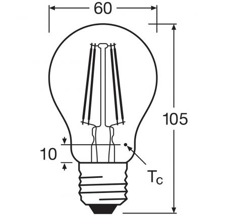 OSRAM E27 LED SUPERSTAR PLUS Lampe HD LIGHTING klar dimmbar 7,5W wie 75W warmweißes Licht & hohe Farbwiedergabe