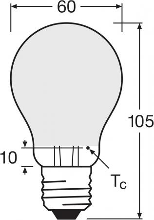 OSRAM E27 LED SUPERSTAR PLUS Leuchtmittel matt dimmbar 5,8W wie 60W warmweißes Licht 2700K 90 Ra - hohe Farbwiedergabe