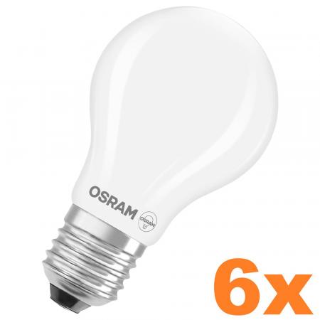 6er Sparpack OSRAM E27 LED SUPERSTAR PLUS Lampe HD LIGHTING mattiert dimmbar 11W wie 100W warmweißes Licht & hohe Farbwiedergabe