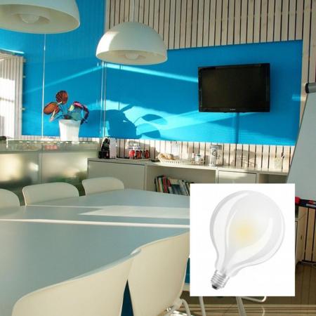 6er Sparpack OSRAM Globe 95 E27 LED Glühbirne matt 11W wie 100W universalweißes Licht