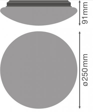 LEDVANCE Surface Circular S LED 250 SENSOR Decken-/Wandleuchte IP44 13W 3000K warmweiß