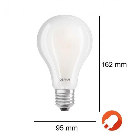 4er Pack Ultra starke OSRAM E27 LED Lampe STAR Classic matt 24W wie 200W warmweißes Licht 2700K