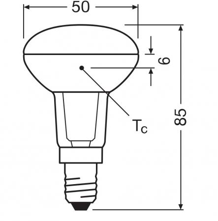 OSRAM E14 Reflektor R50 Superstar Plus HD LIGHTING / Blue Reduced 36° Abstrahlwinkel dimmbar 4,8W wie 60W 2700K warmweiß 90Ra