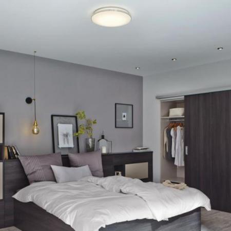 OSRAM Helle Orbis Sparkle LED Wand- & Deckenleuchte dimmbar ø45cm warmweißes bis kaltweißes Licht - mit Click-CCT steuerbare Lichtfarbe