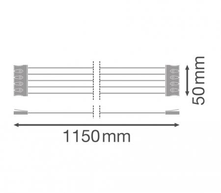 Ledvance Durchverdrahtungskit DP HOUSING 1200 2xLAMP TH-KI