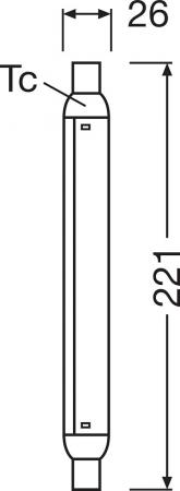 OSRAM S15s LED Stab Lampe 4W wie 32W warmweißes Licht 2700K