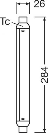 OSRAM S15s LED Stab Lampe 7W wie 57W warmweißes Licht 2700K