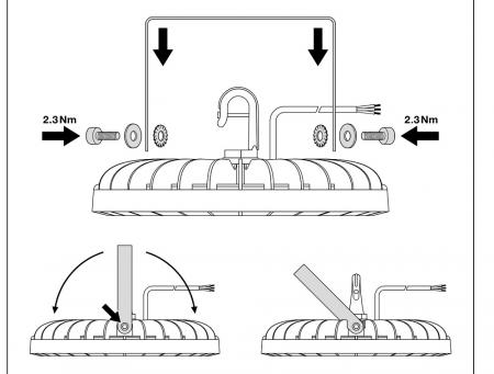 Ledvance LED Hallenleuchte High Bay HB COMP V 83W 865 6500K Tageslichtweiß 10000 Lumen 110° IP65