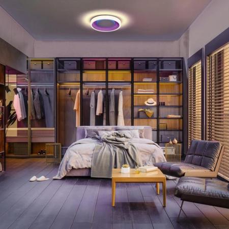 Osram SMART+ Matter WiFi Deckenleuchte Claria Orbis Claria 49cm mit RGB Farbwechselmodus