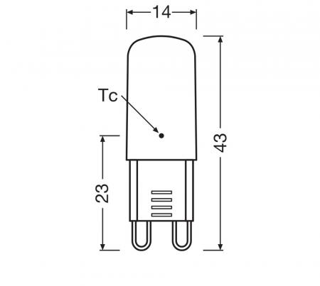 5er Pack OSRAM LED Base PIN G9 Lampe 2,6W wie 30W 2700K warmweißes Licht