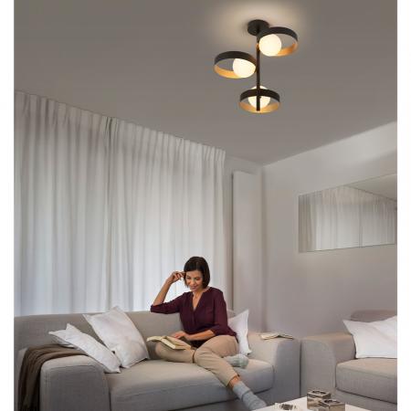 OSRAM Memphis Deckenleuchte  in schwarz-gold