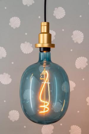 OSRAM E27 LED Glühlampe dekorativ soft-blue getönt & dimmbar 4,5W wie 10W extra warmweißes gemütliches Licht in besonderer Form