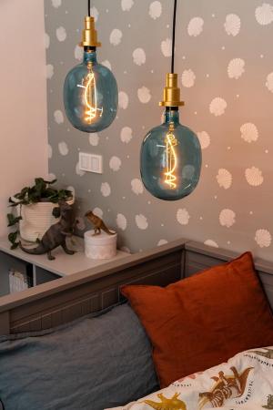 OSRAM E27 LED Glühlampe dekorativ soft-blue getönt & dimmbar 4,5W wie 10W extra warmweißes gemütliches Licht in besonderer Form