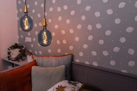 OSRAM E27 LED Glühlampe dekorativ soft-blue getönt & dimmbar 4,5W wie 10W extra warmweißes gemütliches Licht in besonderer Form