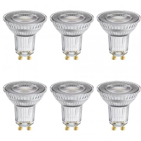 6er Sparset  OSRAM Superstar GU10 LED Strahler PAR16 36° Abstrahlwinkel 3,4W wie 35W neutralweiß dimmbarer Reflektor