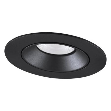 LED Einbaustrahler 8W 3000K Schwarz Ø81mm dimmbar IP20 680lm CRI90 Deckeneinbauleuchte- Einbaudurchmesser: 68 mm