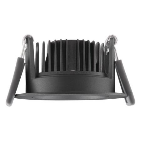 LED Einbaustrahler 8W 3000K Schwarz Ø81mm dimmbar IP20 680lm CRI90 Deckeneinbauleuchte- Einbaudurchmesser: 68 mm