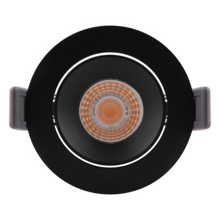 LED Einbaustrahler 8W 3000K Schwarz Ø81mm dimmbar IP20 680lm CRI90 Deckeneinbauleuchte- Einbaudurchmesser: 68 mm