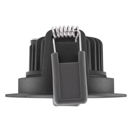 LED Einbaustrahler 8W 3000K Schwarz Ø81mm dimmbar IP20 680lm CRI90 Deckeneinbauleuchte- Einbaudurchmesser: 68 mm