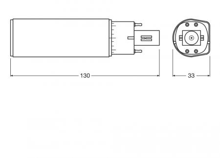 LEDVANCE DULUX LED D/E13 HF & AC MAINS VALUE 6W 865 G24Q-1 für EVG & Netzspannung
