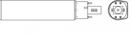 Ledvance DULUX G24q-3 LED HF & AC Kompaktlampe 10 W wie 26W 3000K warmweißes Licht EVG