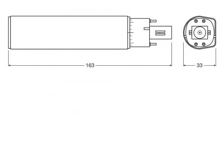 Ledvance DULUX G24q-3 LED HF & AC Kompaktlampe 10W wie 26W 4000K EVG