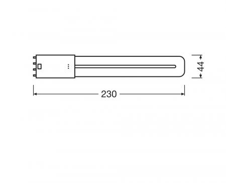 Ledvance DULUX L18 LED Stablampe HF & AC 2G11 4Pin 8W wie 18W 4000K LED neutralweißes Licht