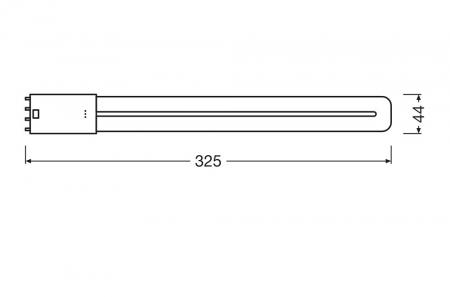 Ledvance DULUX L24 LED Stablampe HF & AC 2G11 4Pin 12W wie 24W 3000K LED warmweißes Licht